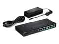 Miniatyrbild 2 av 5: TRENDnet TPE TG83 - Switch - 8 x 10/100/1000 (PoE+) - skrivbordsmodell, väggmonterbar - PoE+ (65 W) - TAA-kompatibel