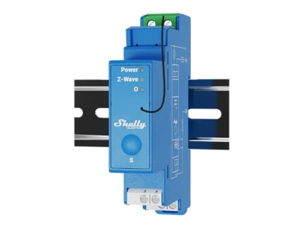 Shelly Qubino Wave Pro 1, puolijohderele, sininen, 25 mW, 40 m, 1 kanavaa, 0 - 40 m