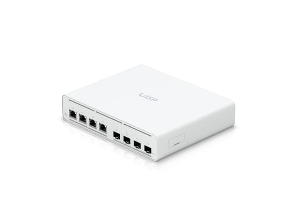 Ubiquiti UniFi UISP Switch Plus - Kytkin - Hallittu - 4 x 2.5GBase-T + 4 x 10Gb Ethernet SFP+ - pöytä, telineasennettava, seinäasennettava - passiivi