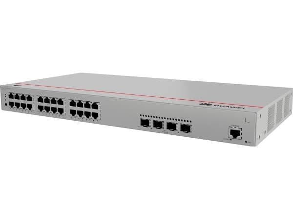 Huawei eKitEngine S220 Series S220-24P4X - Switch - Styrt - 24 x 10/100/1000 (PoE+) + 4 x 10Gb Ethernet SFP+ - front til side luftstrøm - rackmonterb