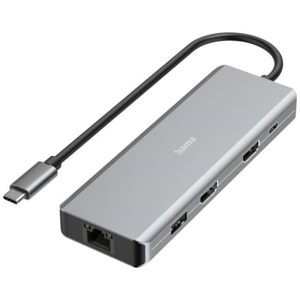 USB 3.0-hubb - Hama - 9 portar - Snabbladdning - USB-C - Ultra HD 4K