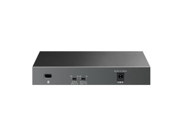 TP-Link LiteWave LS106LP, Ohanterad, Fast Ethernet (10/100), Strömförsörjning via Ethernet (PoE) stöd, Monteringsbar på väggen