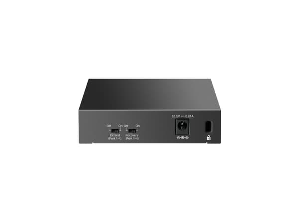 TP-Link LiteWave LS105P, Ohanterad, Fast Ethernet (10/100), Strömförsörjning via Ethernet (PoE) stöd, Monteringsbar på väggen