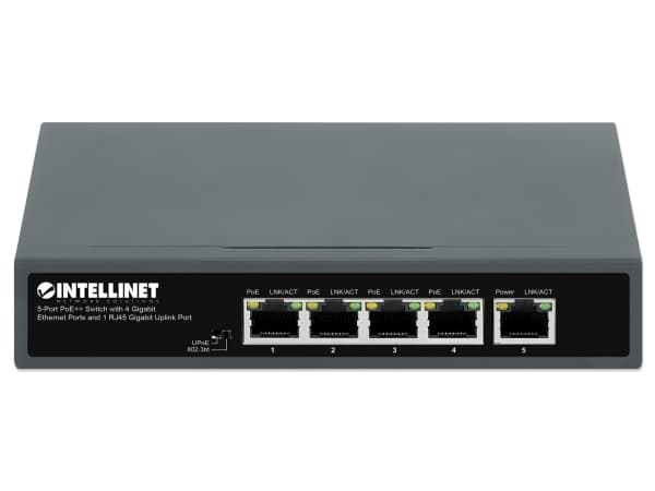 Intellinet 562010, Ohanterad, Gigabit Ethernet (10/100/1000), Full duplex, Strömförsörjning via Ethernet (PoE) stöd, Monteringsbar på väggen