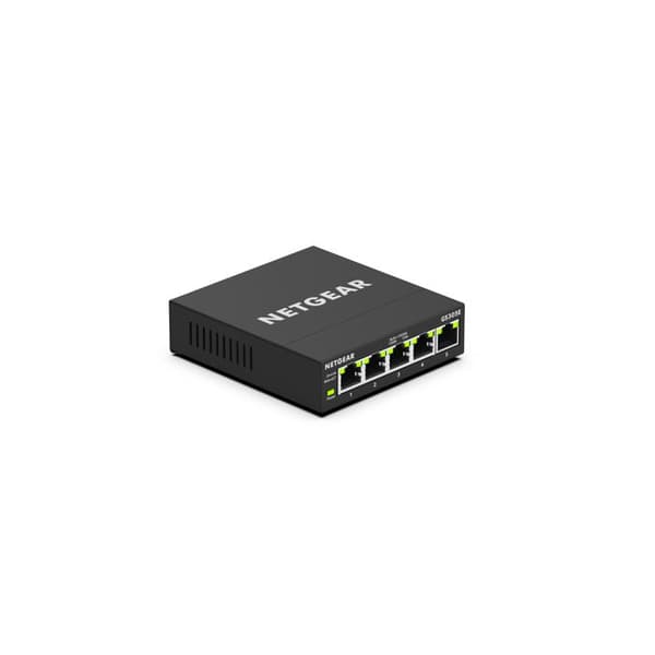 Ethernet-switch - NETGEAR - GS305E - 5 Gigabit Metal RJ45-portar - Hanterbar