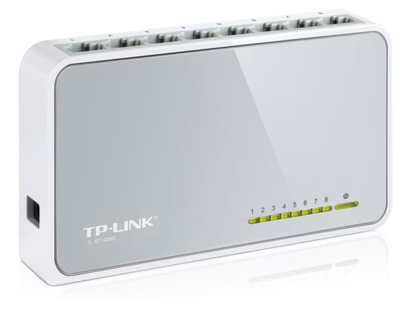 TP-LINK TL-SF1008D switch 8 porte, 10/100 Mb/s Hvid