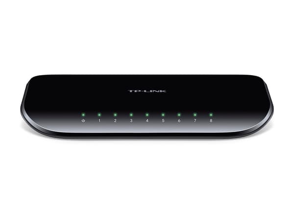 TP-LINK TL-SG1008D Desktop-kytkin, 8 Gb portit musta