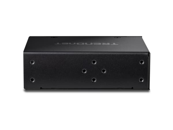TRENDnet TI-B541 - Switch - industrial, with PoE pass-through - 1 x 10/100/1000 (PoE++ input) + 4 x 10/100/1000 (PoE+) - DIN-skenmonterbar, väggmonte