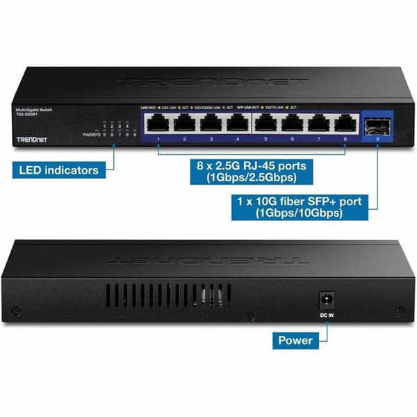 Trendnet Växla 9-port 2.5g