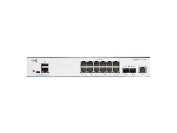 Cisco Catalyst 1300-12XT-2X - Switch - L3 - smart - 12 x 10GBase-T + 2 x 10 Gigabit SFP+ - rackmonterbar
