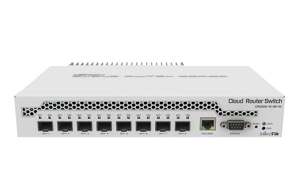 MikroTik | Kytkin | CRS309-1G-8S+IN | Web-hallittu | Työpöytä | 1 Gbps (RJ-45) porttien määrä 1 | SFP+-porttien määrä 8