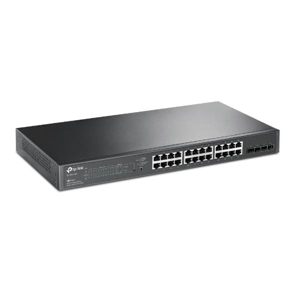 TP-LINK | JetStream 28-portars Gigabit Smart Switch | TL-SG2428P | Webhanterad | Rackmonterbar | 1 Gbps (RJ-45) portkvantitet | SF