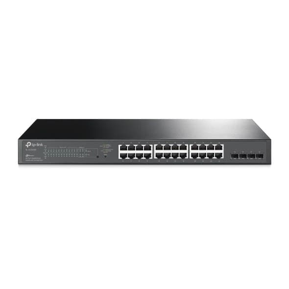 TP-LINK | JetStream 28-portars Gigabit Smart Switch | TL-SG2428P | Webhanterad | Rackmonterbar | 1 Gbps (RJ-45) portkvantitet | SF