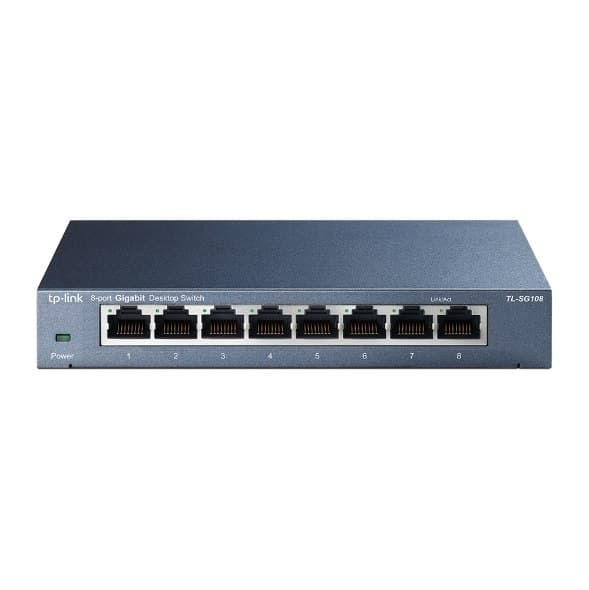TP-LINK | Kytkin | TL-SG108 | Hallitsematon | Työpöytä | 1 Gbps (RJ-45) porttien määrä 8 | Virtalähdetyyppi Ulkoinen | 36 kuukautta