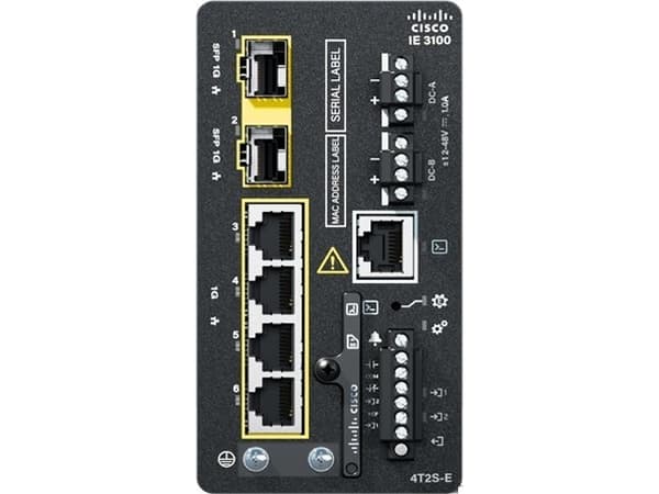 Cisco Catalyst IE3100 Rugged Series - Network Essentials - switch - Administrerad - 4 x 10/100/1000 + 2 x Gigabit SFP - DIN-skenmonterbar