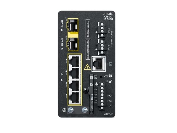 Cisco Catalyst IE3100 Rugged Series - Network Essentials - switch - Administrerad - 4 x 10/100/1000 + 2 x Gigabit SFP - DIN-skenmonterbar