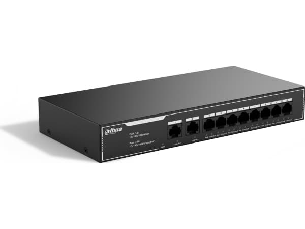 Dahua Technology PoE SG1010LP, Hallitsematon, L2, Gigabit Ethernet (10/100/1000), Power over Ethernet -tuki
