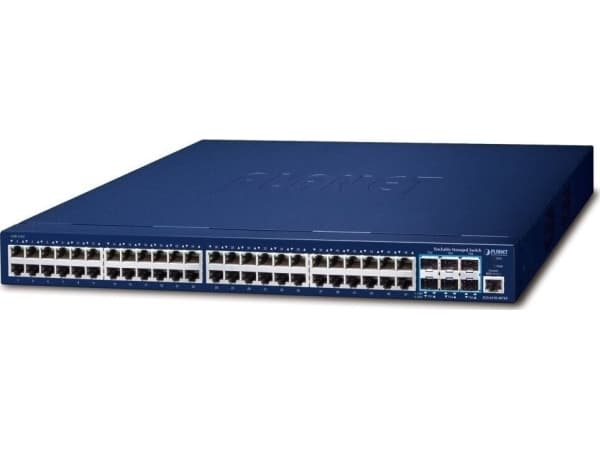 PLANET SGS-6310-48T6X, Hallittu, L3, Gigabit Ethernet (10/100/1000), Täysin kaksipuolinen, Telineasennus, 1U