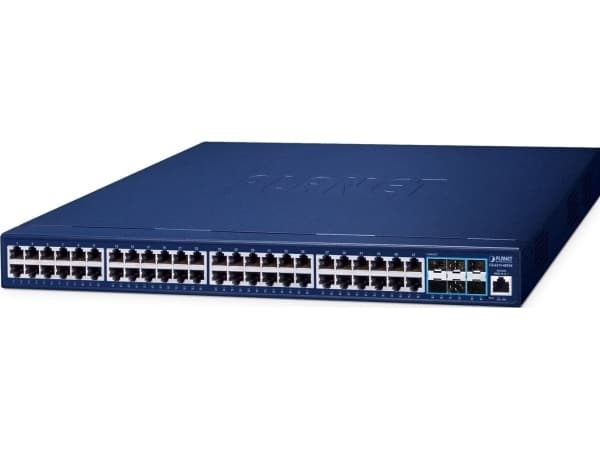 PLANET GS-6311-48T6X Layer 3 48-Port 10/100/1000T + 6-Port 10G SFP+ Managed Ethernet Switch (hardware-based Layer 3 RIPv1/v2, OSPFv2 dynamic routing,