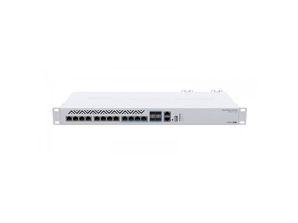 MikroTik Cloud Router Switch CRS312-4C+8XG-RM - Switch - L3 - Administrerad - 12 x 10 Gigabit Ethernet + 4 x kombo 10 Gigabit SFP+ - rackmonterbar -