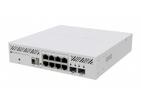 Mikrotik CRS310-8G+2S+IN: L3 Smart Switch, Managed, L3, 2.5G Ethernet (100/1000/2500), Power over Ethernet (PoE), Rack mounting, 1U