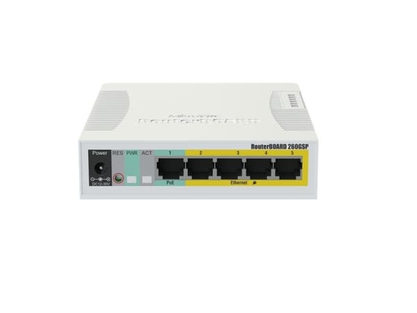 NET SWITCH 5PORT 1000M 1SFP CSS106-1G-4P-1S MIKROTIK