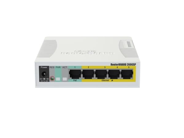 NET SWITCH 5PORT 1000M 1SFP CSS106-1G-4P-1S MIKROTIK