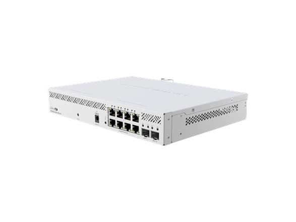 MikroTik CSS610-8P-2S+IN - Kytkin - smart - 8 x 10/100/1000 + 2 x 10 Gigabit SFP+ - pöytäkone, telineeseen asennettava - PoE+ (140 W)