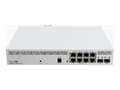 Pikkukuva 1 / 4: MikroTik CSS610-8P-2S+IN - Kytkin - smart - 8 x 10/100/1000 + 2 x 10 Gigabit SFP+ - pöytäkone, telineeseen asennettava - PoE+ (140 W)