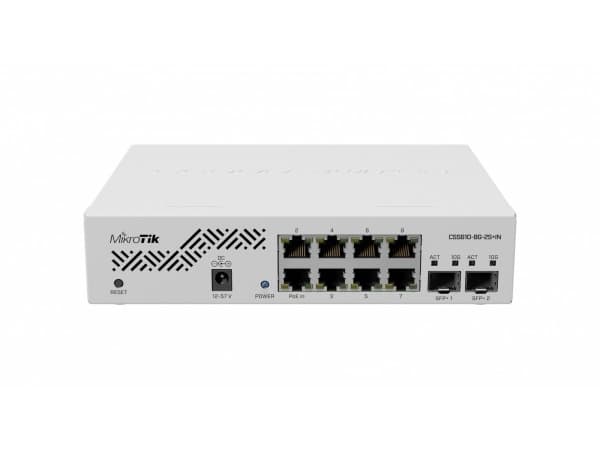 Mikrotik CSS610-8G-2S+IN, Gigabit Ethernet (10/100/1000), Strøm over Ethernet (PoE)
