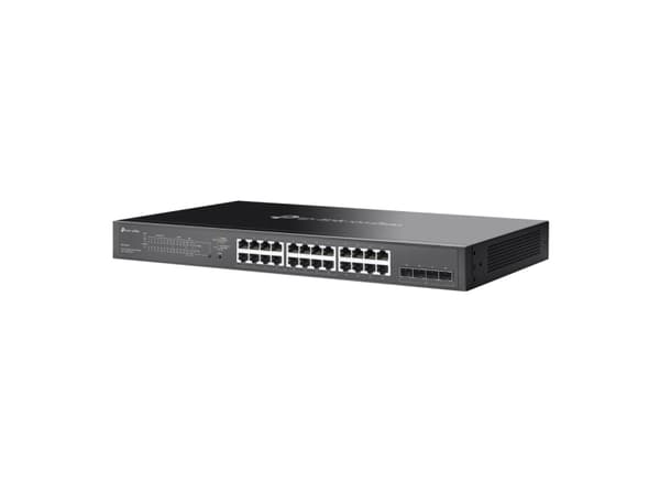 TP-Link Omada SG2428LP, hanterad, L2/L2+, Gigabit Ethernet (10/100/1000), Strömförsörjning via Ethernet (PoE) stöd, Rackmontering
