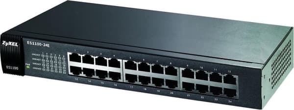 ZyXEL ES1100-24E nätverksswitch Svart