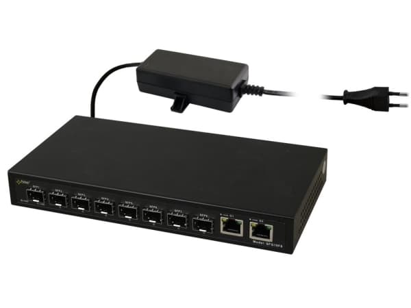 PULSAR SFG10F8 Optical Switch (8xSFP, 2xRJ45)