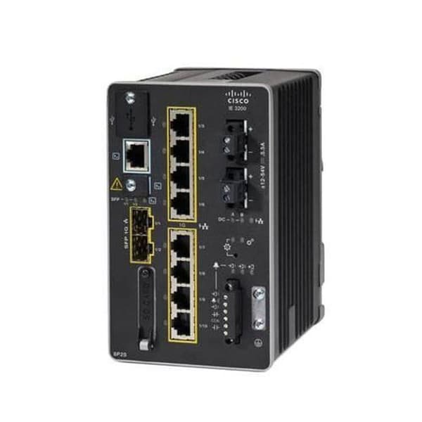 Cisco IE-3200-8P2S-E Network Switch Managed Fast Ethernet L2 (10-100) Black Power over Ethernet (PoE) Svart