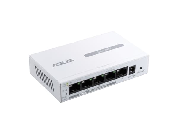 ASUS ExpertWiFi EBP15 - Switch - Administrerad - 5 x 10/100/1000 - skrivbordsmodell - PoE+ (60 W)
