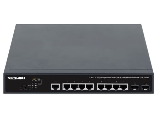 Intellinet 562003, Managed, L2+/L3, Gigabit Ethernet (10/100/1000), Power over Ethernet (PoE), Rack mounting, 1U