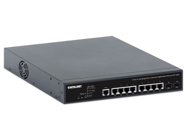 Intellinet 562003, Managed, L2+/L3, Gigabit Ethernet (10/100/1000), Power over Ethernet (PoE), Rack mounting, 1U