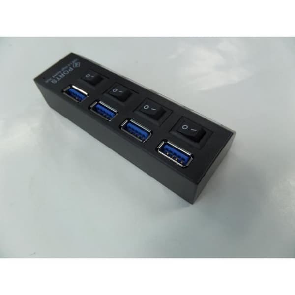 XCSOURCE 4 Port USB 2.0 High Speed HUB PÅ-AV Delningsbrytare USB-port Micro USB Hub för bärbar dator AY088-SZ
