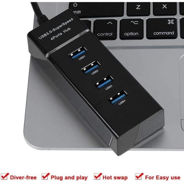 4 Port USB 3. 0 Hub Hub, 4 Port USB 3. 0 Data Hub för PC Laptop