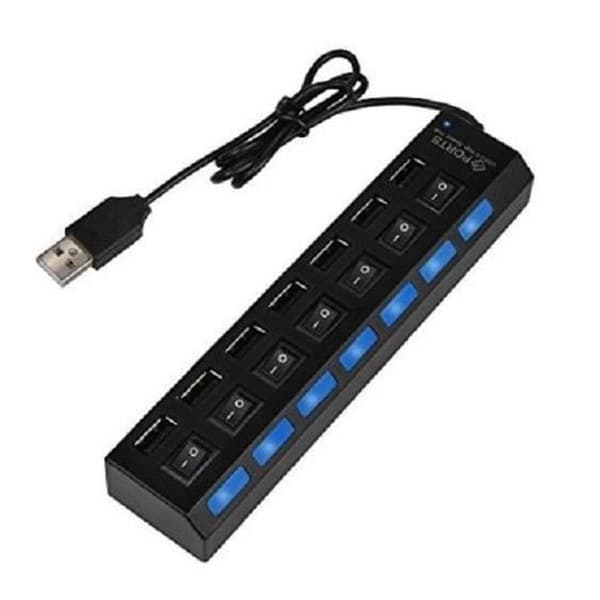 USB HUB 7 portar USB 2.0
