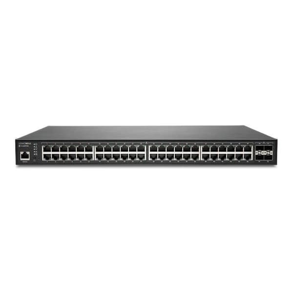 SONICWALL SWS14-48FPOE L2 Gigabit Ethernet (10-100-1000) Managed Switch med 48 RJ-45-portar och PoE