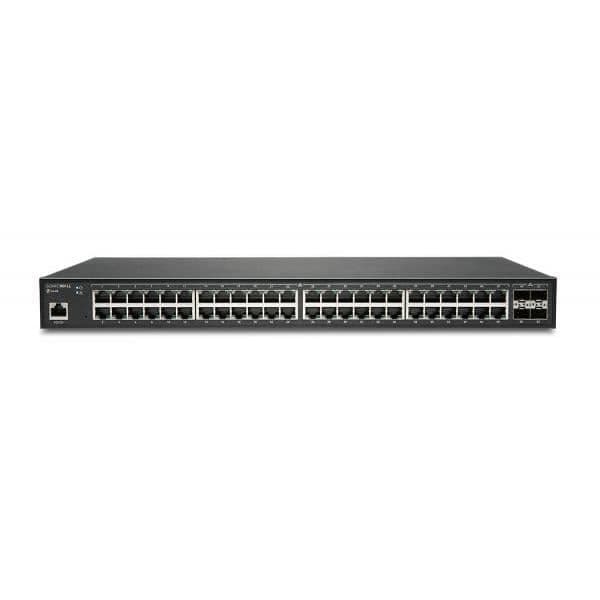 Switch - SONICWALL - 02-SSC-8379 - 48 portar - Gigabit Ethernet - 32000 MAC-adresstabell Svart