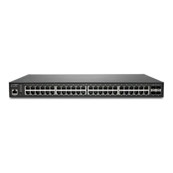SONICWALL SWS14-48FPOE-switch - Managed L2 Gigabit Ethernet - 48 RJ-45-portar - 4 SFP+-moduler - PoE-stöd