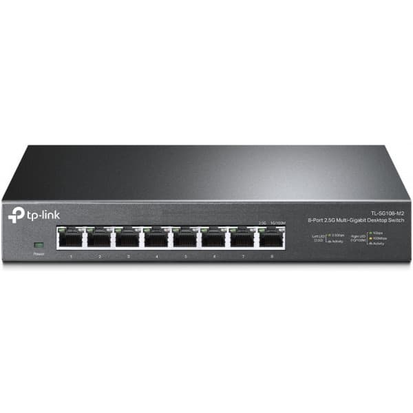 TP-Link TL-SG108-M2 2,5 Gigabit 8-portars switch Svart