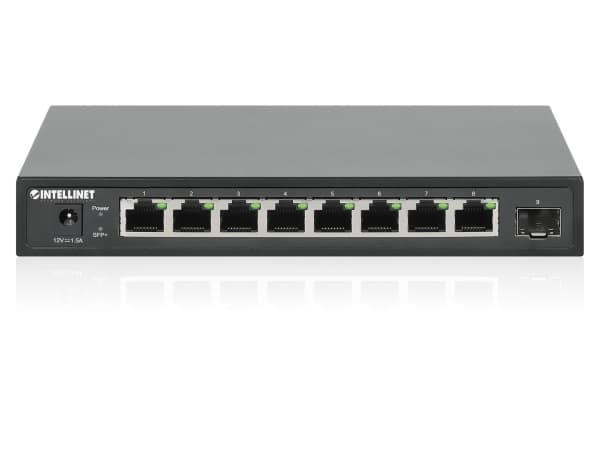 Intellinet 562096, Ohanterad, 2.5G Ethernet (100/1000/2500), Full duplex, Monteringsbar på väggen