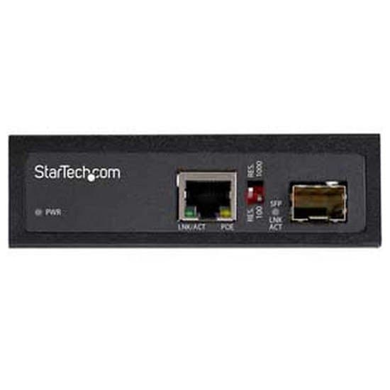 Startech Poe+ Ethernet Till Fiber Mediakonverter Imc1gsfp60w 60w Svart