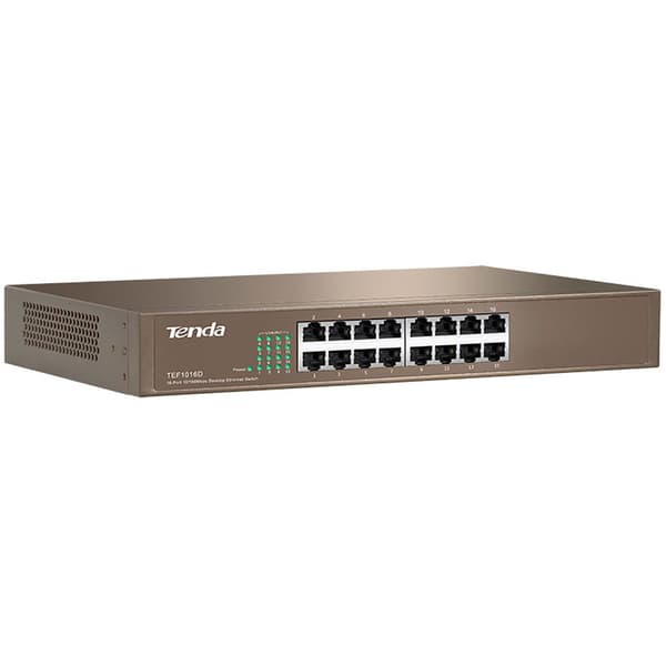 Tenda Tef1016d 10-100 16p Switch Silver One Size / EU Plug 220V
