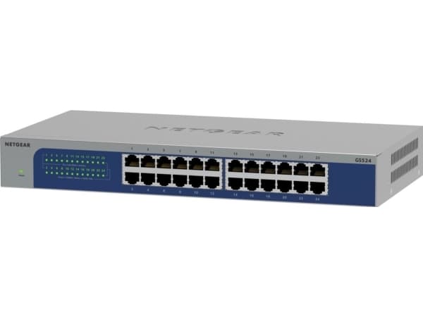 NETGEAR GS524v3 - Switch - 24 x 10/100/1000 - rackmonterbar, väggmonterbar