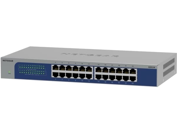 NETGEAR GS524v3 - Switch - 24 x 10/100/1000 - rackmonterbar, väggmonterbar