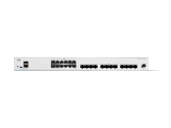 Cisco Catalyst 1300-24XTS - Switch - L3 - smart - 12 x 10 Gigabit Ethernet + 12 x 10 Gigabit SFP+ - rackmonterbar